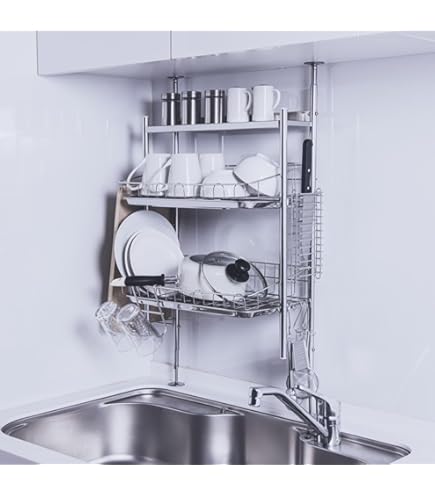 【新品】水切りラック DXパーツセット シンク上 突っ張り 燕三条 新品】水切りラック DXパーツセット シンク上 突っ張り 燕三条 楽天